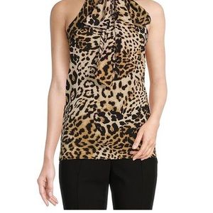 Women leopard neck bow tie